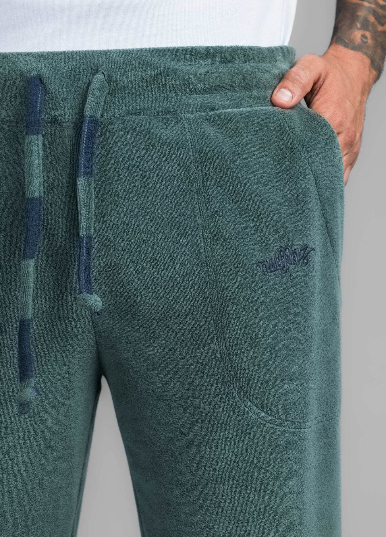 MALLARD GREEN TOWEL PANTS
