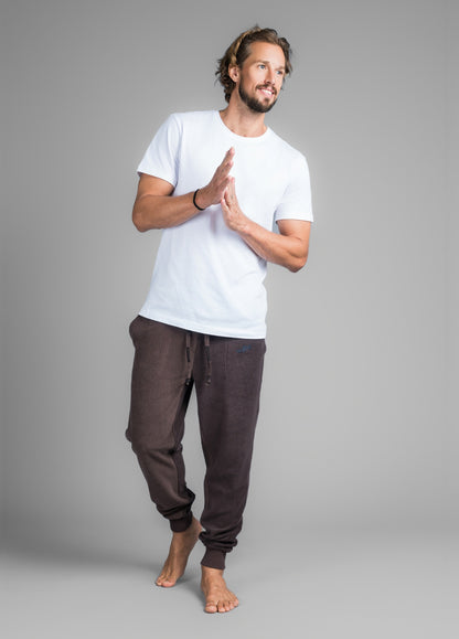 CHOCOLATE PLUM TOWEL PANTS