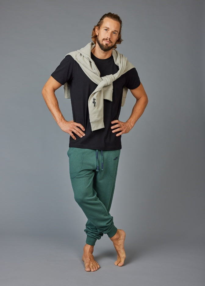 MALLARD GREEN SOLID PANTS