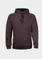 nuffinz menswear- hoodies - chocolate plum hoodie - 100% organic cotton - carbonized - brown