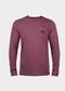 nuffinz menswear- longsleeves - wild ginger longsleeve - 100% organic cotton - carbonized - dark red