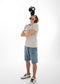 MIRAGE BLUE TOWEL SHORTS