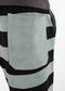 SILVER BLUE TOWEL SHORTS ST closeup - back pocket - men's shorts with single back pocket