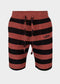 nuffinz menswear - shorts - tandoori spice towel shorts st - 100% organic cotton - terry cloth - red striped