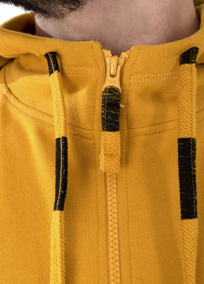 Nuffinz Zip Hoodie Nugget Gold closed zipper Organic Cotton