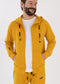 Nuffinz Zip Hoodie Nugget Gold Organic Cotton zipper open